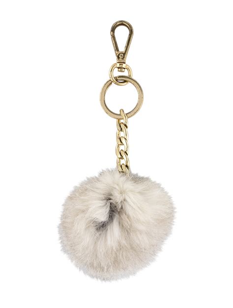 michael kors fur ball keychain|Fur Key Chain .